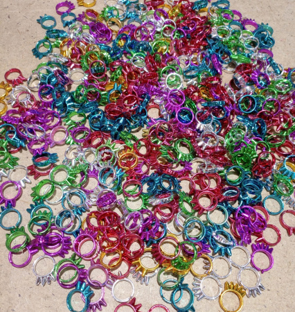 Колечко пластмассовое разноцветное